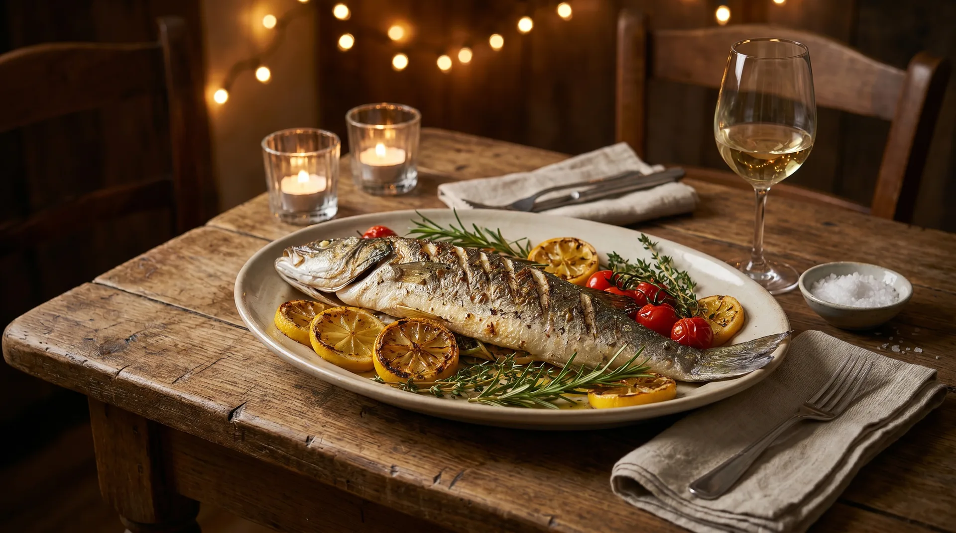 Piatto di pesce dell'Osteria Da Rita a Taormina